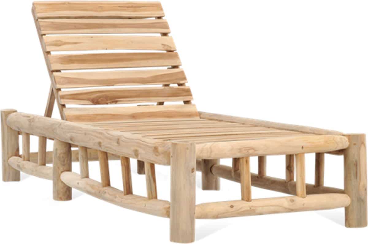 ligbed tuin teak hout tuinset tuinmeubel