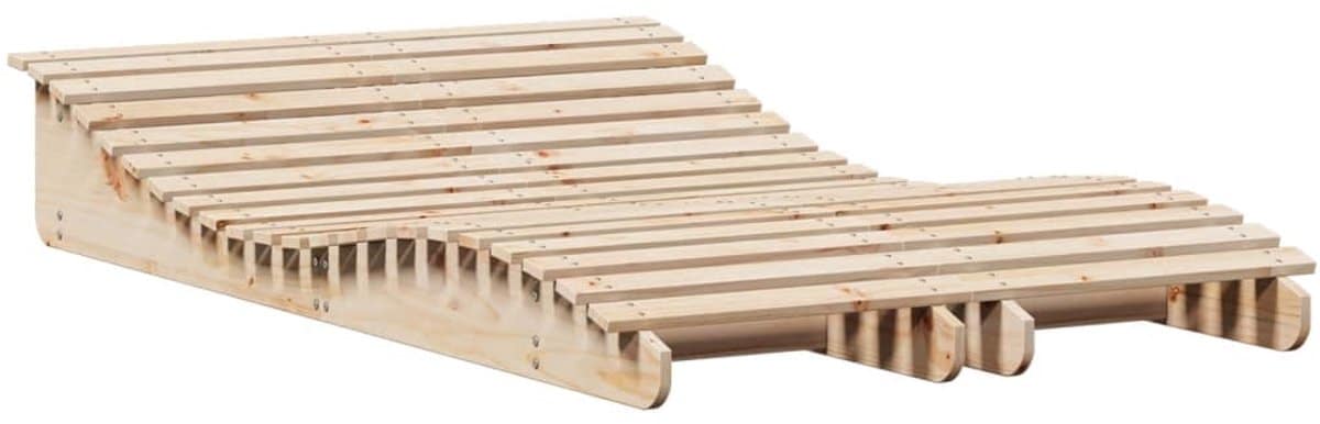 ligbedden 2 st | loungebed | ligstoel 205x60x31,5 cm massief