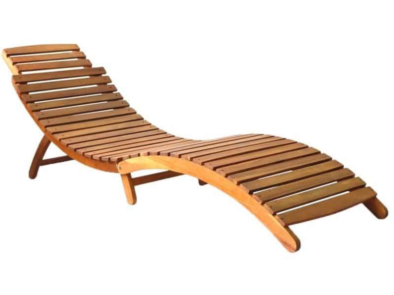 Ligbedden 2 st | Loungebed | Ligstoel massief acaciahout
