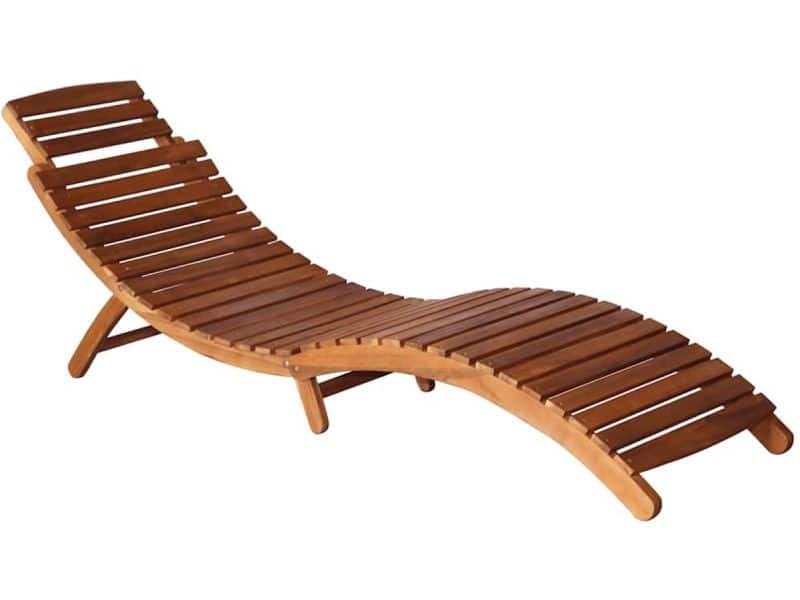 Ligbedden 2 st | Loungebed | Ligstoel met tafel en