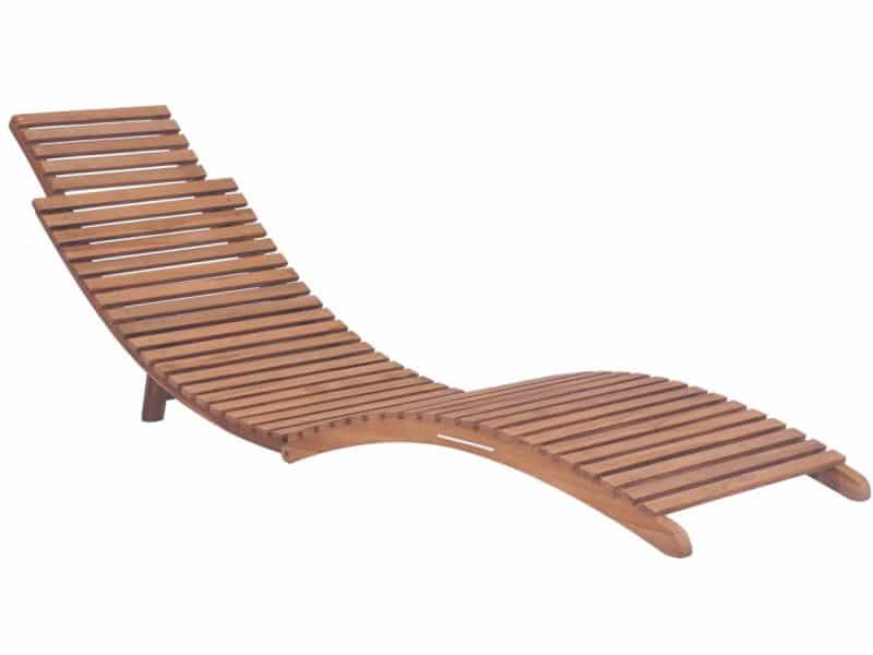 Ligbedden inklapbaar 2 st | Loungebed | Ligstoel massief teakhout