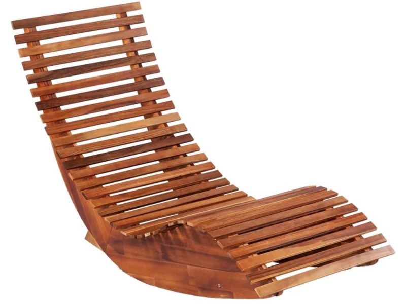 Ligbedden schommelend 2 st | Loungebed | Ligstoel acaciahout