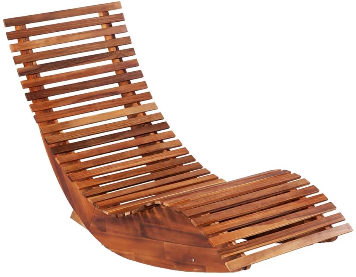 ligbedden schommelend 2 st | loungebed | ligstoel acaciahout