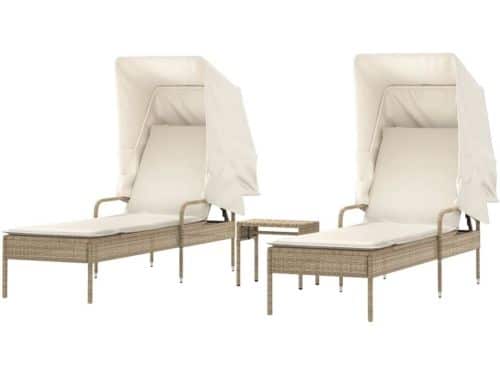 Ligbedden Set 2 - Tuinstoelen - Ligstoelen - Tuinmeubelen