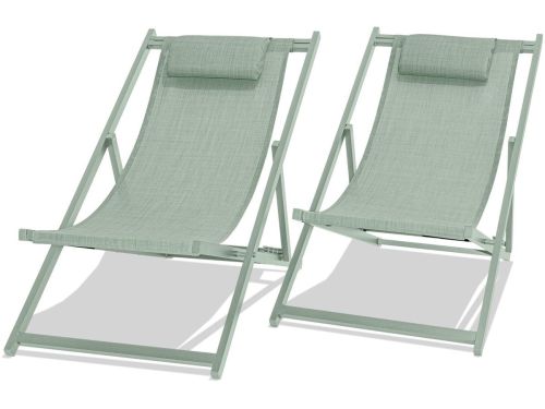 Ligstoel - Tuinstoel - Ligbed - Lounger - Set van