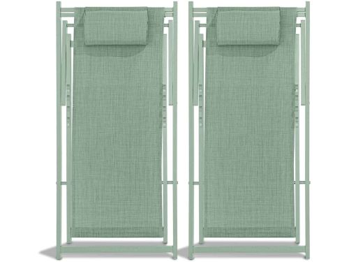 Ligstoel - Tuinstoel - Ligbed - Lounger - Set van