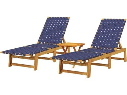 Ligstoelen Met Tafel - Tuinligstoel - Ligbed Voor Buiten