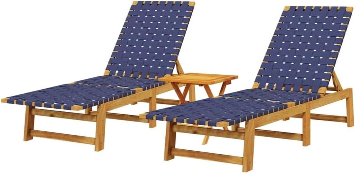 ligstoelen met tafel tuinligstoel ligbed voor buiten