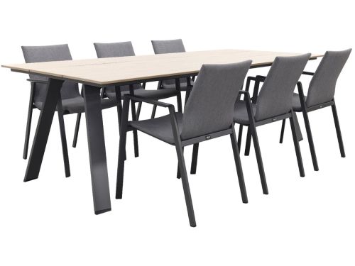 Lima Antraciet/Garden Impressions Nevada 240x100 cm. tuinset