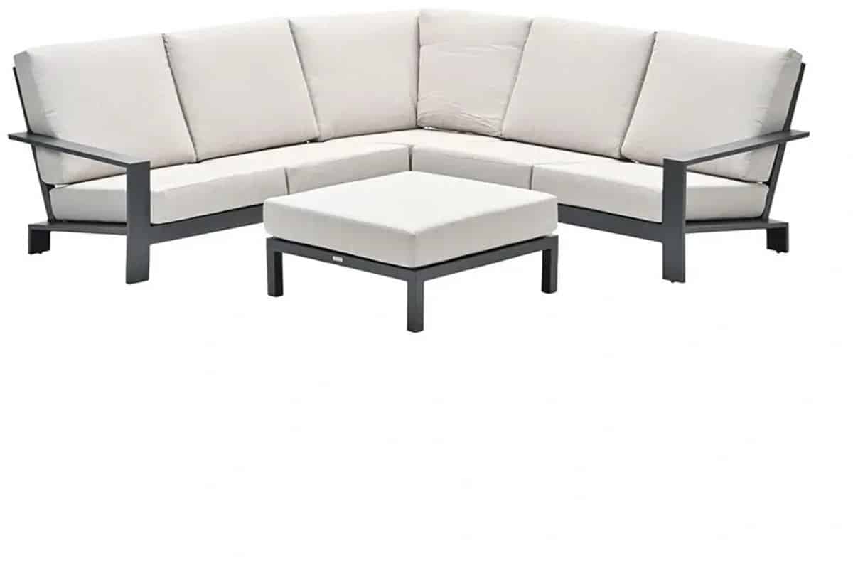 lincoln loungeset 4 delig carbon black desert sand