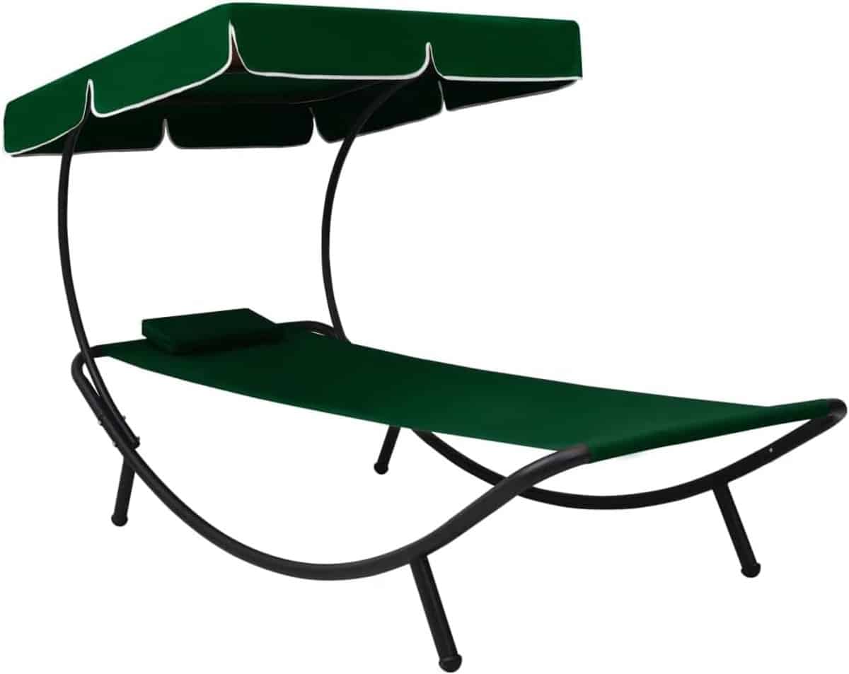lounge bed ligbed met canopy ontspannen in de