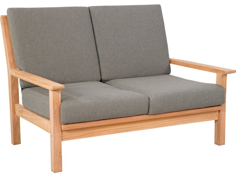 Loungebank 2-zits | 124cm | Teakhout