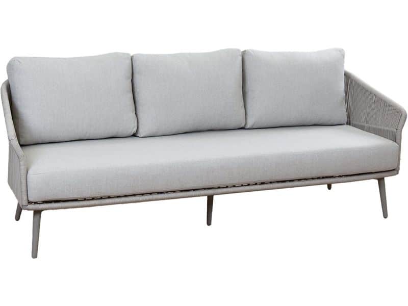 Loungebank Alezio | 3-persoons | Beige/Camel | Aluminium & Rope