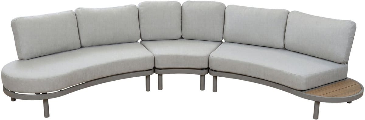 loungebank bari | 3 delig | beige & camel