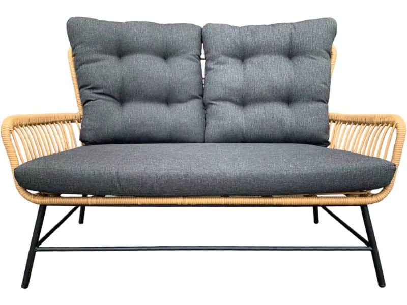 Loungebank Dex Bamboe inclusief kussens