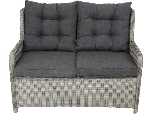 Loungebank Dublin | 2-persoons | Mystic Grey | Wicker