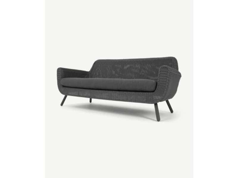Loungebank Jonah 3-Zitsbank - Donkergrijs
