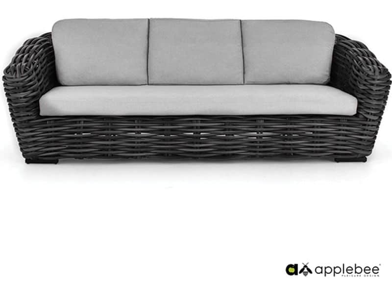 Loungebank Palm Bay 236 Black Wash Antraciet Grijs Bank Buiten