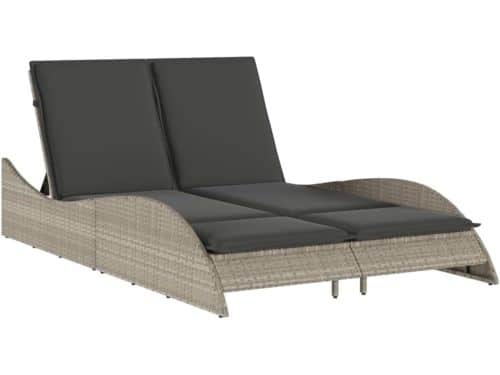 Lounger met kussens - Tuinstoel ligbed - Buiten ontspannen
