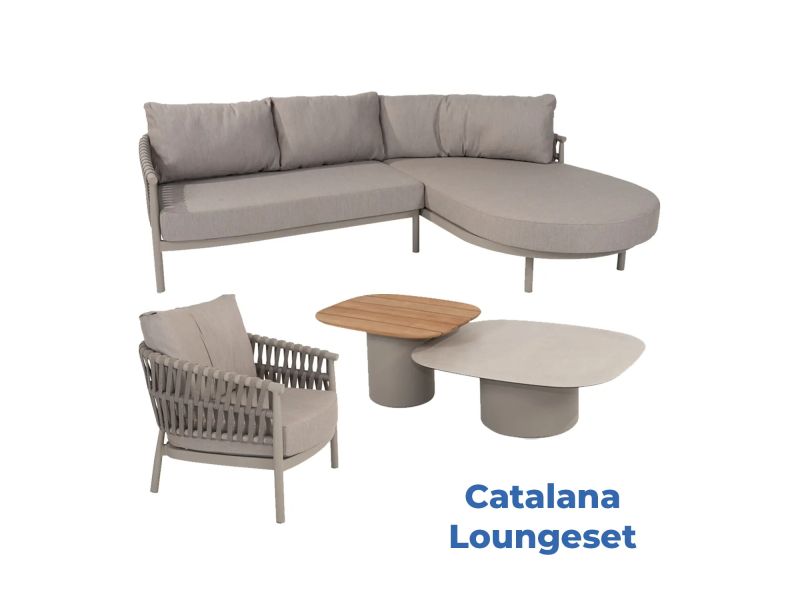 Loungeset Catalana Cloud Set 5 delig Taste 4SO Bank Stoel Tafel Buiten Tuin 4 Seasons Outdoor