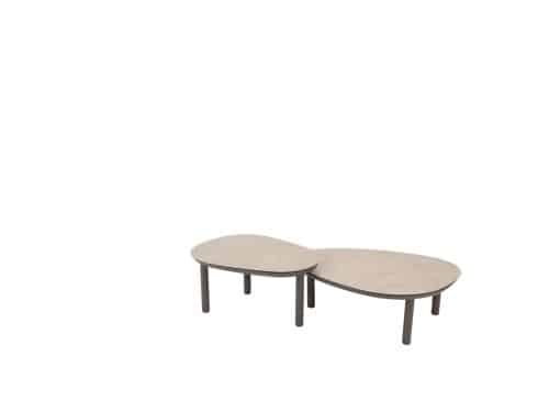 Loungetafel Monroe Set 2 Terre 65 80 4SO Tafel Buiten Salontafel Tuintafel 4 Seasons Outdoor