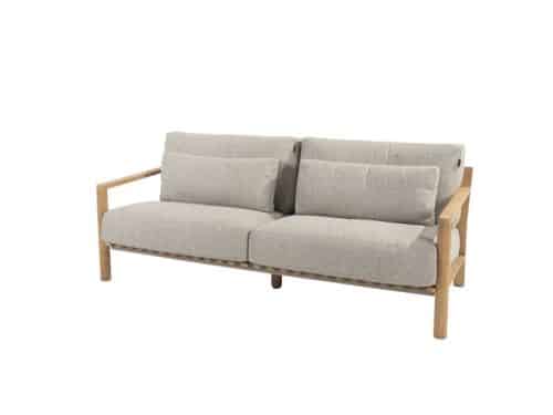 Lucas 3-zits lounge bank teak incl. 6 kussens 208×93×88,5 cm 4SO - 4so