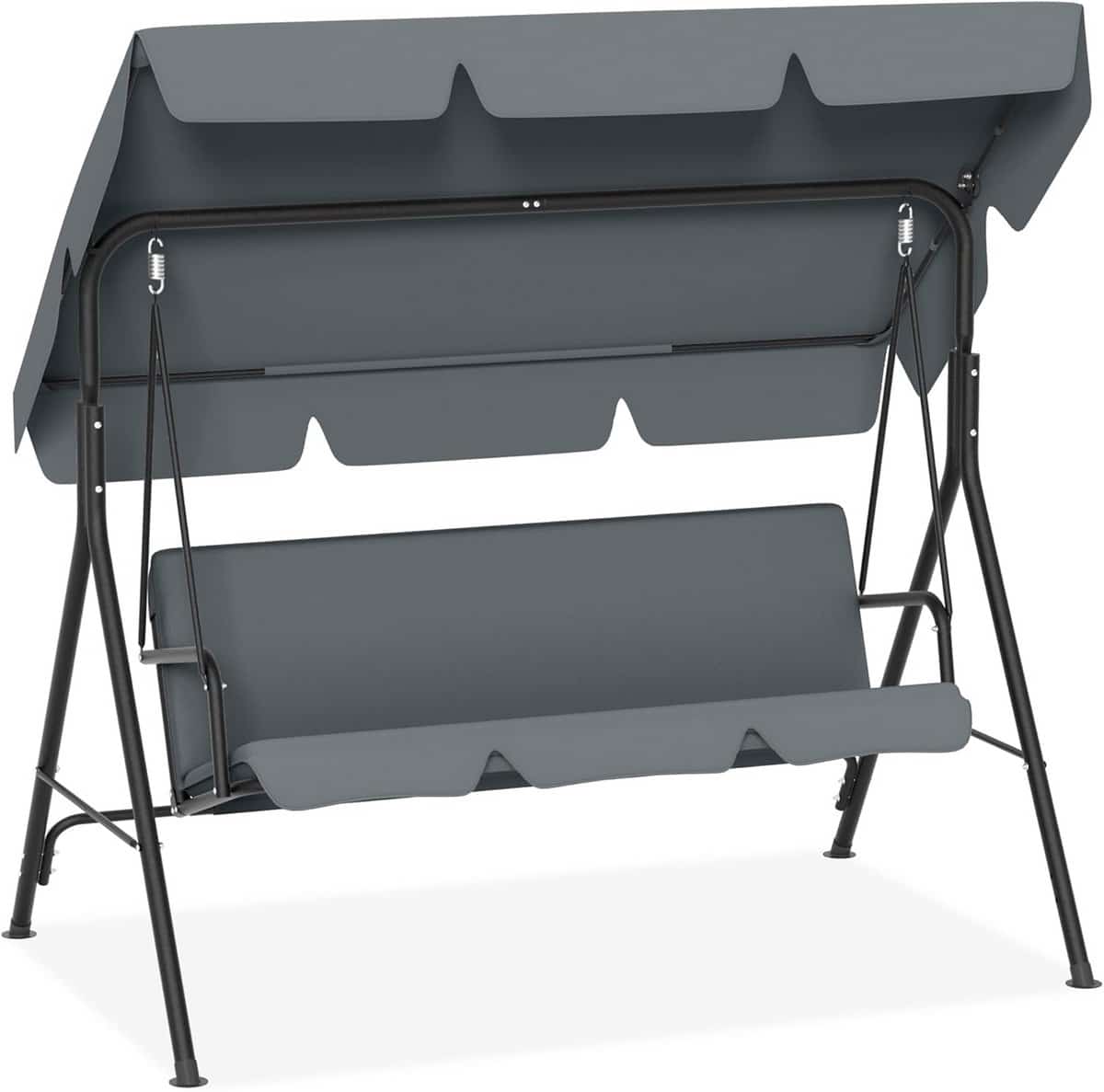 luxe 3 zits schommelbank voor tuin met verstelbaar zonnedak