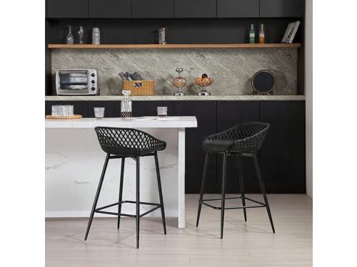 Luxe Barstoelen Set van 6 - Hoogwaardige Moderne Barkrukken met