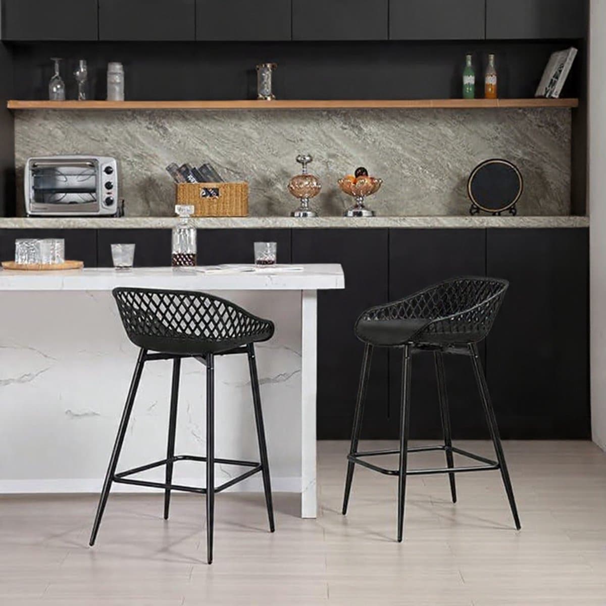 luxe barstoelen set van 6 hoogwaardige moderne barkrukken met