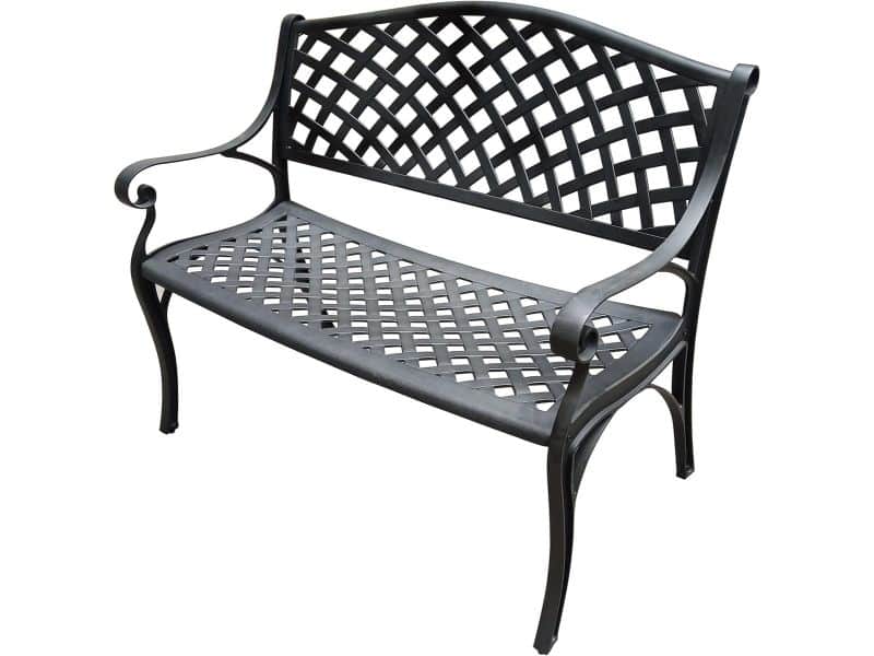 Luxe Gegoten Aluminium Buitenbank voor Patio en Tuin