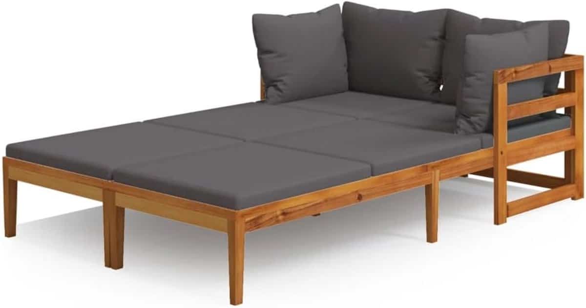 luxe ligbedden set van 2 verstelbare zonnebedden tuin van