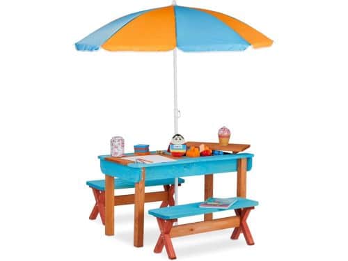 Luxe Picknicktafel Kinderen - Speeltafel - Zandtafel - Houten Bankje