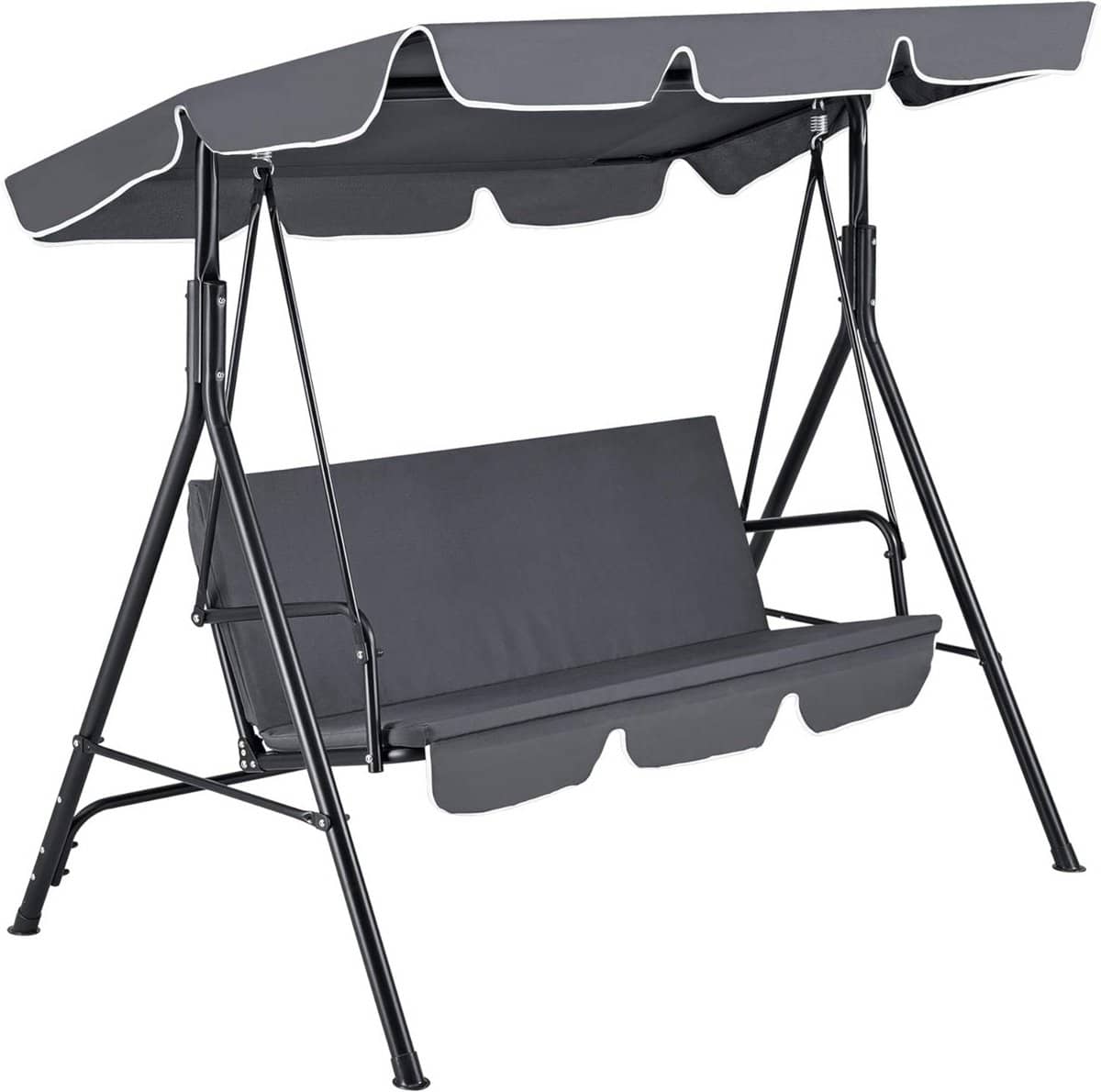 luxe schommelbank 3 zits tuinbank maximaal 270 kg donkergrijs