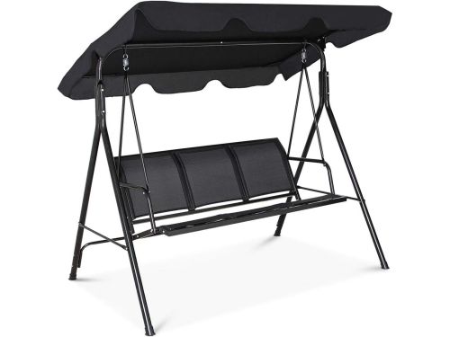 Luxe Schommelbank voor Buiten met Verstelbaar Zonnedak