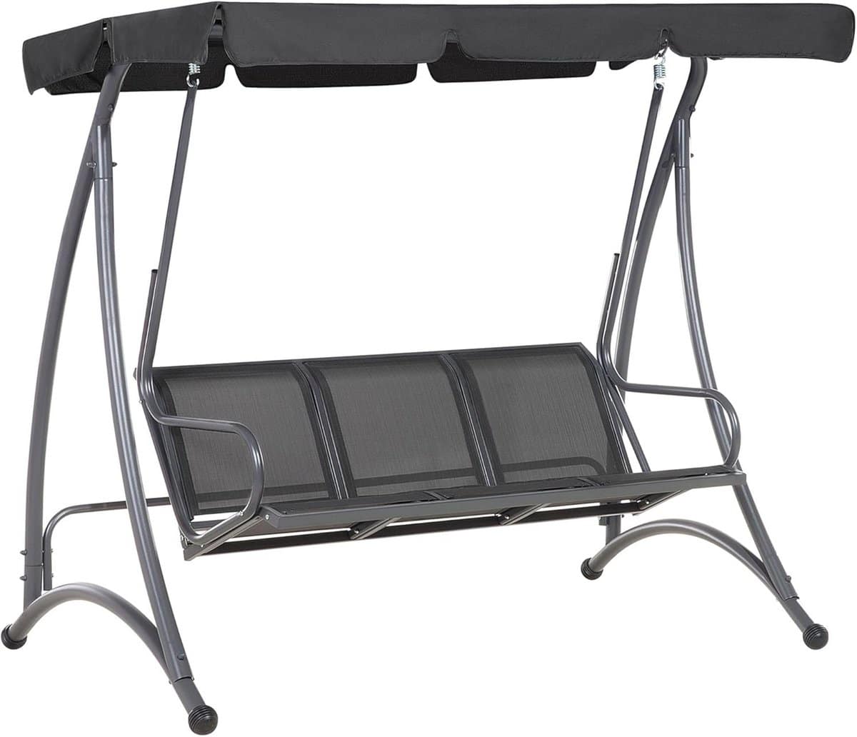 luxe schommelbank voor buiten weerbestendig staal en comfortabel zitvlak