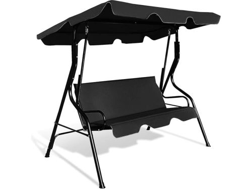 Luxe tuinschommel met overkapping - 3-zits schommelbank in diverse kleuren