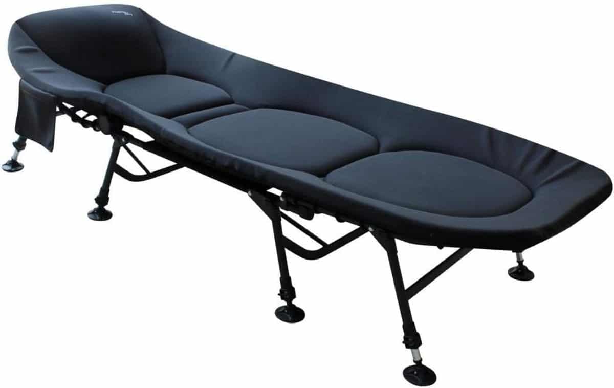 luxe vis en camping ligbed met 8 verstelbare poten