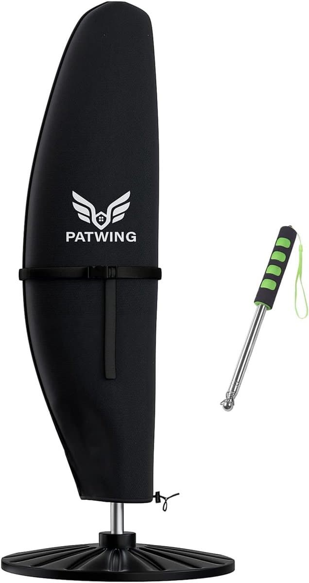 luxe witte parasolhoes voor zweefparasol 2 4m uv bestendig en waterdicht