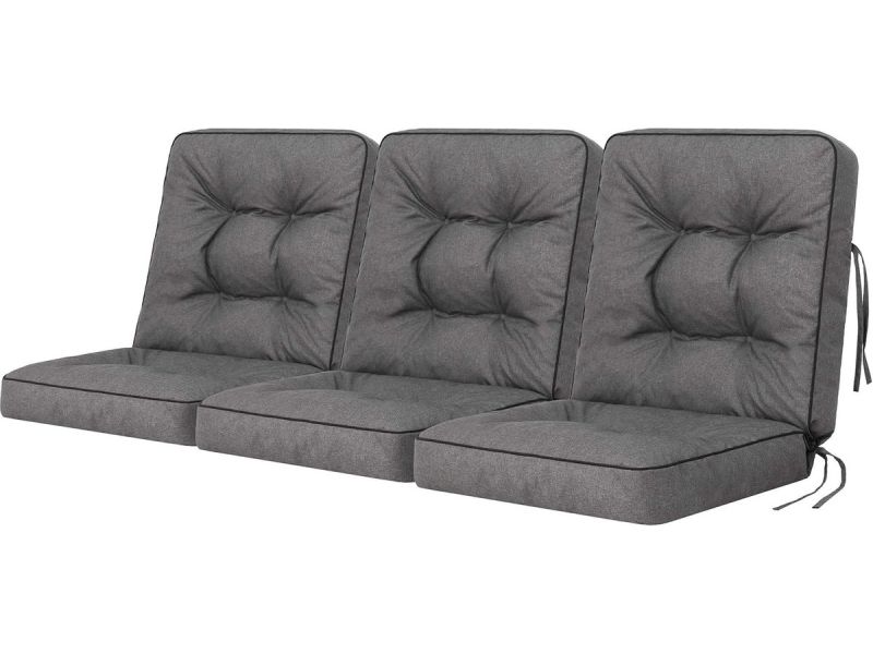 Luxe Zit- en Rugkussen voor Tuinbank of Schommelbank