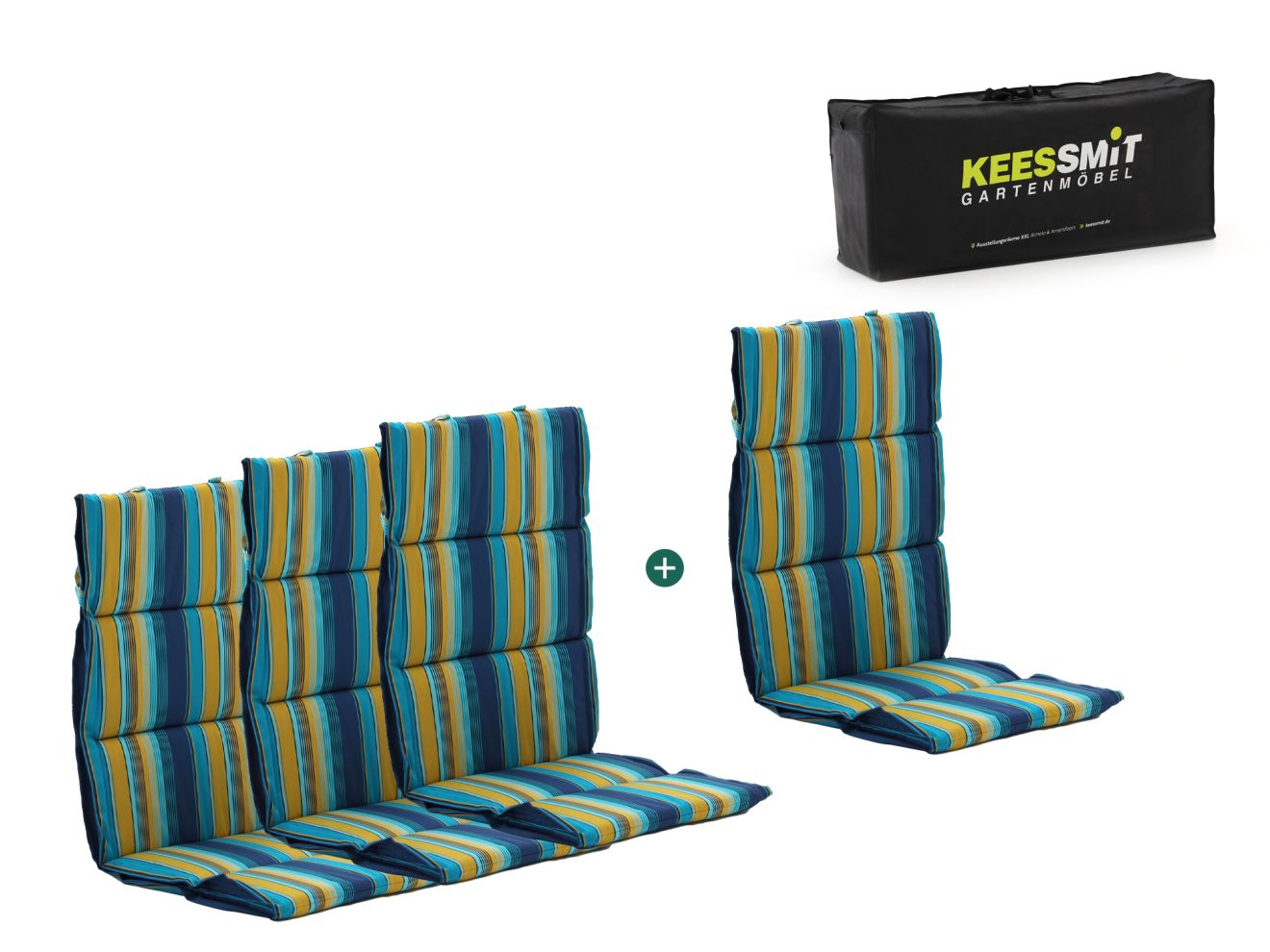 madison fiber hoog tuinkussen set van 4 laagste prijsgarantie!