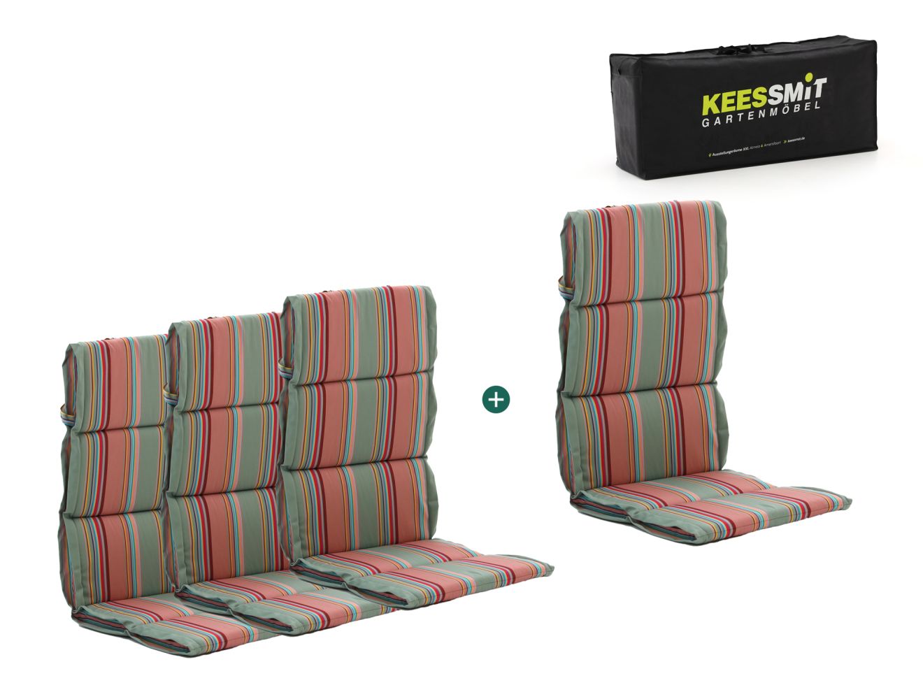 madison fiber hoog tuinkussen set van 4 laagste prijsgarantie!