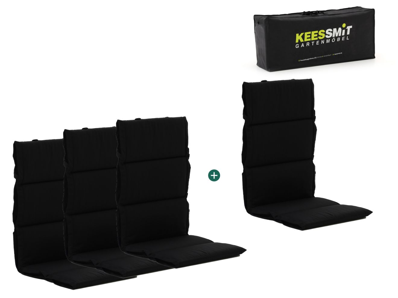 madison fiber hoog tuinkussen set van 4 laagste prijsgarantie!