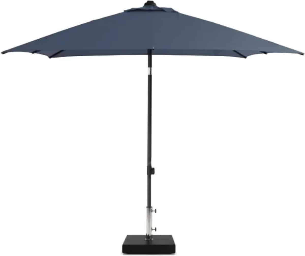 madison parasol moraira push up vierkant 230x230cm saffier blauw