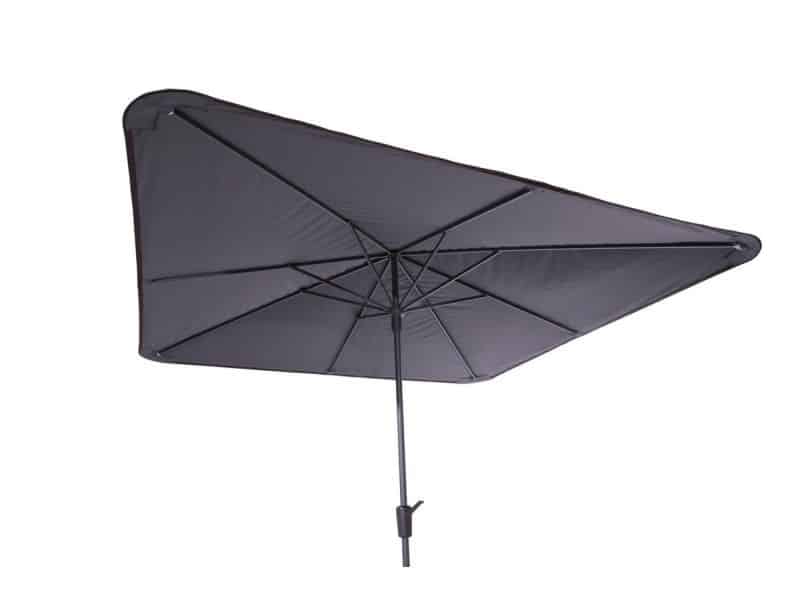 Madison stokparasol round corner 280 x 280 cm. - Taupe