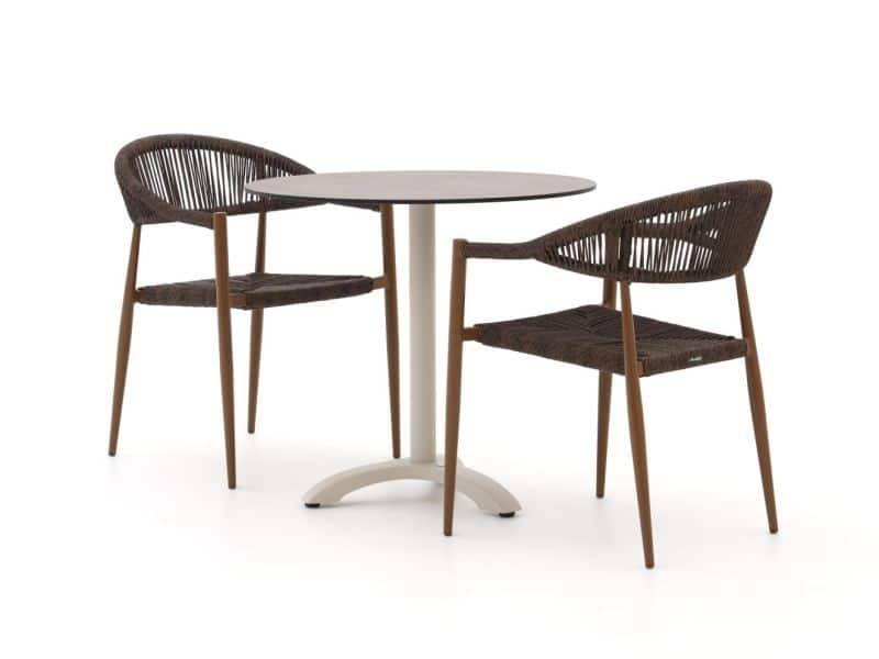 Manifesto Belpasso/Lisio ø80cm dining tuinset 3-delig stapelbaar - Laagste prijsgarantie!