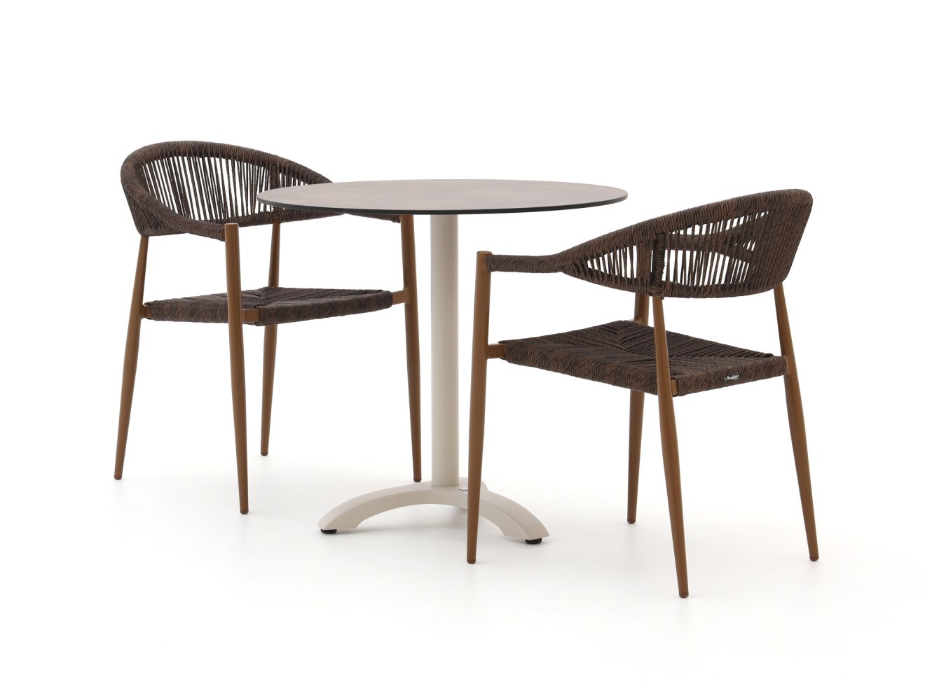 manifesto belpasso/lisio ø80cm dining tuinset 3 delig stapelbaar laagste prijsgarantie!