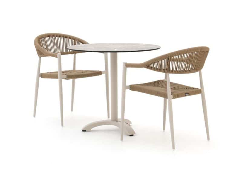 Manifesto Belpasso/Lisio ø80cm dining tuinset 3-delig stapelbaar - Laagste prijsgarantie!