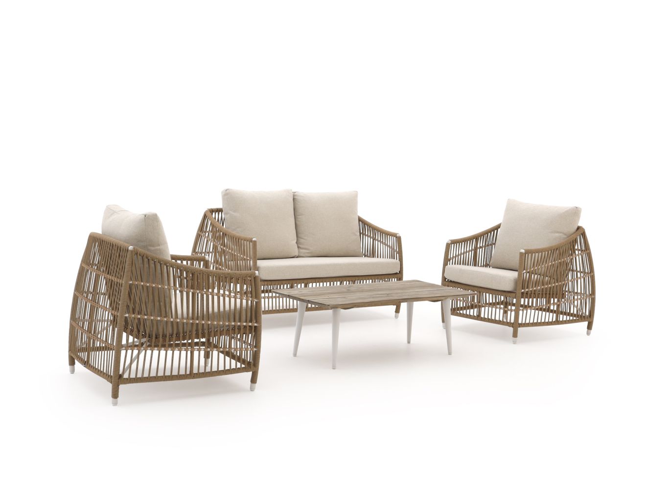 manifesto ortello/rough k stoel bank loungeset 4 delig 4 zits laagste prijsgarantie!