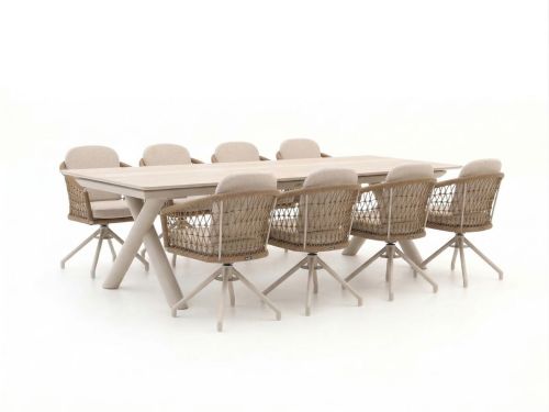 Manifesto Tolmezzo/Citadella 280/340cm dining tuinset 9-delig draaibaar uitschuifbaar - Laagste prijsgarantie!