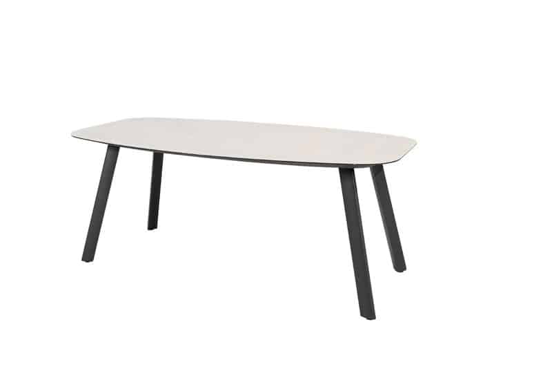 manolo dining tafel antraciet printed keramiek 180×95 cm taste taste